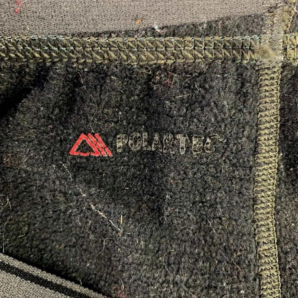 REI Midweight Base Layer Bottoms Mens S Gray Grid Fleece Thermal Pants